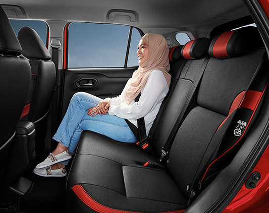 Spacious Legroom | Perodua Ativa - 5 Seater SUV