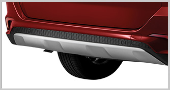 Aruz Rear Bumper with Silver Painted Diffuser